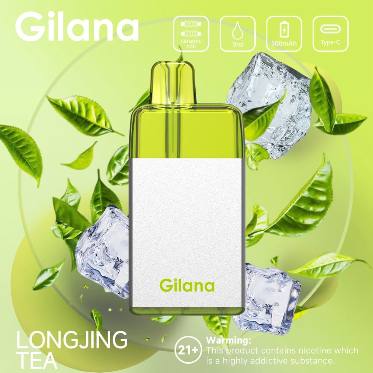 吉拉那正品冰立方 Gilana Ice Cube 7000口劲爽冰感系列一次性电子烟 | 多口味任选