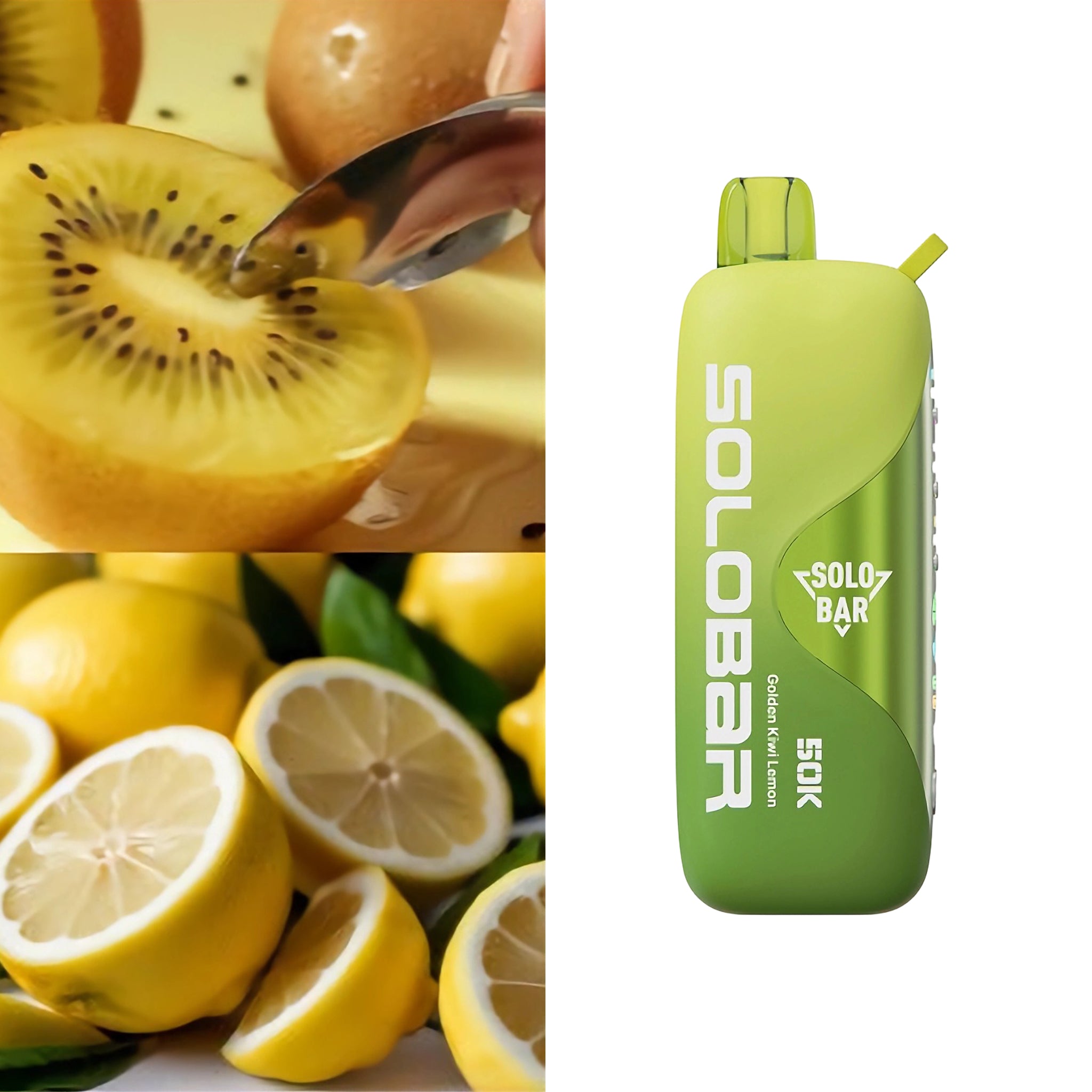 正品SOLOBAR 50口超大容量 | 可调节尼古丁、甜度、冰度 | 双模式输出 一次性电子烟 | 多口味任选