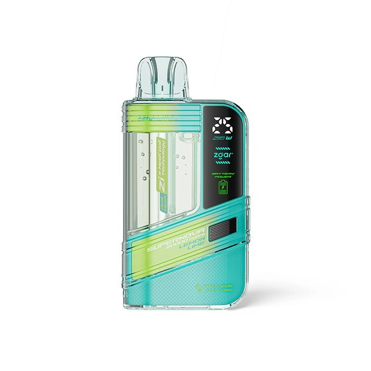 冰熊正品Zgar Supernova一次性电子烟 | 20000口大容量 | 可视化烟仓 | LED屏 | 火力烟阻可调