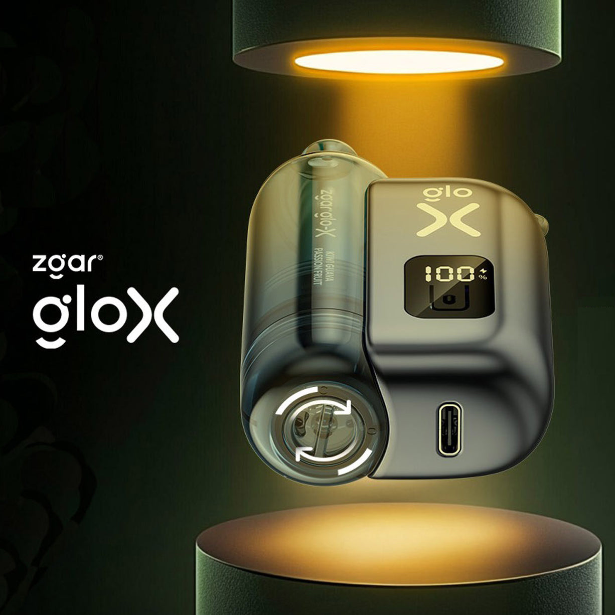 冰熊ZGAR正品Zgar Glo-X杆弹豪华套餐 | 四色烟杆 多口味可选